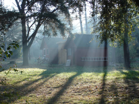 Canada - Op een camping net buiten het Algonquin Park
