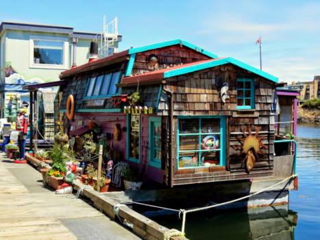 Vancouver Island - Drijvende huizen