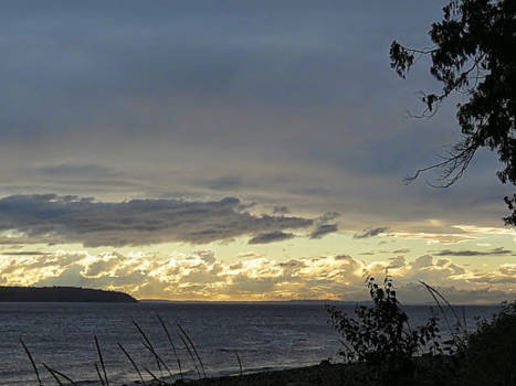 Powell River - 's Avonds genieten van het uitzicht