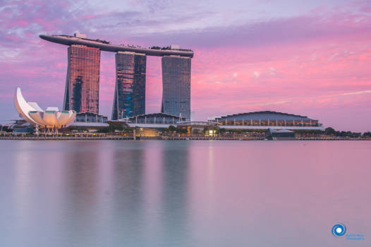 Verenigde Staten - Singapore sunset