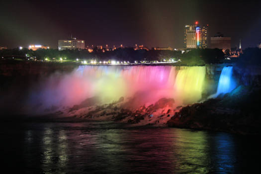 Niagara Falls - Lichtshow Niagara Falls, Canada