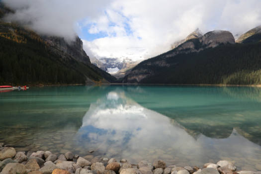 Canada - Waterspiegeling Lake Louise - Canada september 2016