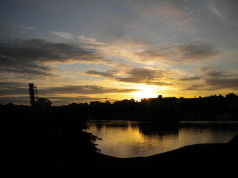 Canada - Zons opgang in Victoria .Vancouver island  2011