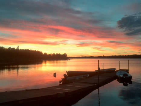 Vancouver - Fire in de sky over Byjön