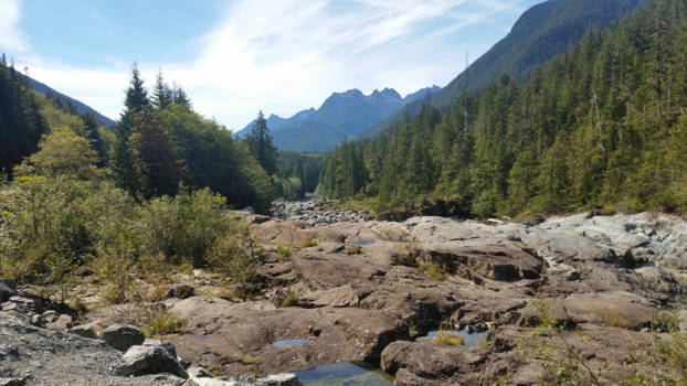 Canada - Rotspartijen in de Kennedy River op Vancouver Island, adembenemenend!