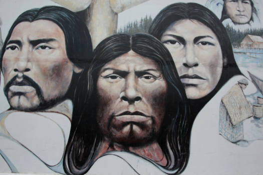 Banff National Park - Muurschildering in Chemainus, Vancouver Island