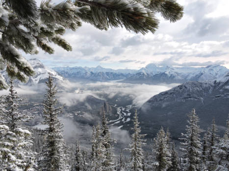 Banff National Park - Een prachtig uitzicht op Banff (april 2017)