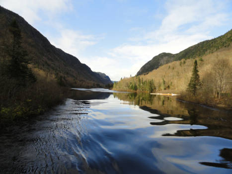 Québec - Alleen al van de foto wordt je weer helemaal gelukkig. De la Jacques-Cartier