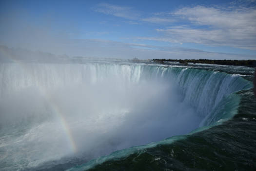 Niagara Falls - Mighty Niagara Falls with rainbow