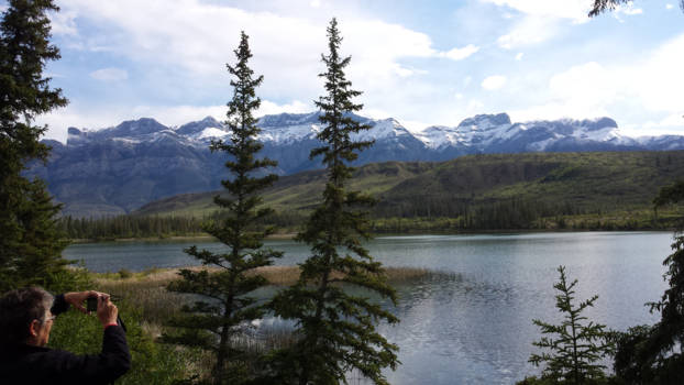 Canada - ....en weer een grandioos uitzicht.
