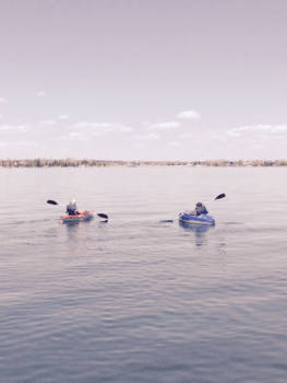 Canada - Kayaking on Chesthermer lake canada