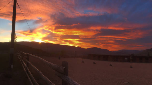 Canada - Sunset on the ranch