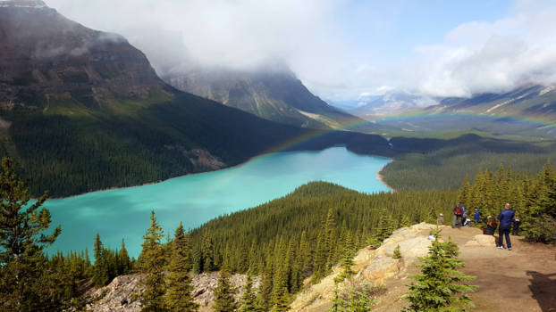 Canada - Regenboog boven emerald lake