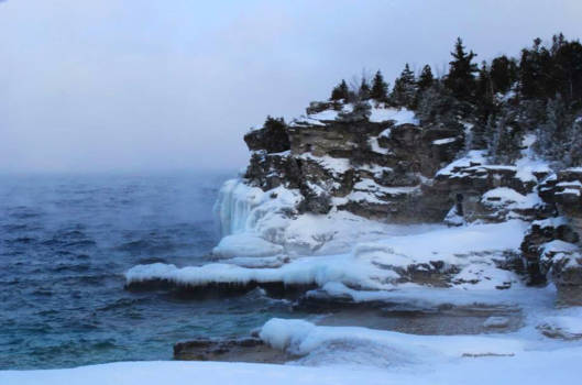 Canada - Icy coast of Lake Huron