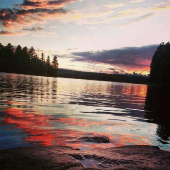 Algonquin provincial park - Zonsondergang in Algonquin park