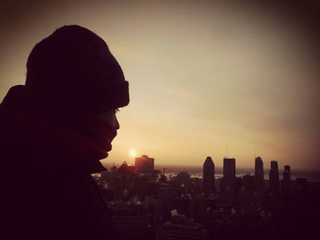 Montréal - Freezing Sunrise above Montréal