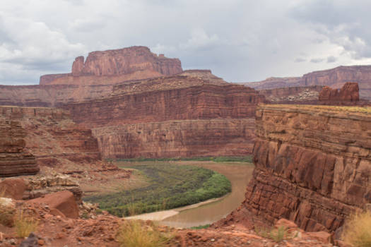 Verenigde Staten - Eén van de mooie uitzichten tijden de Shafer Trail