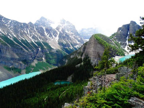 Canada - 3 lakes in 1 picture♡