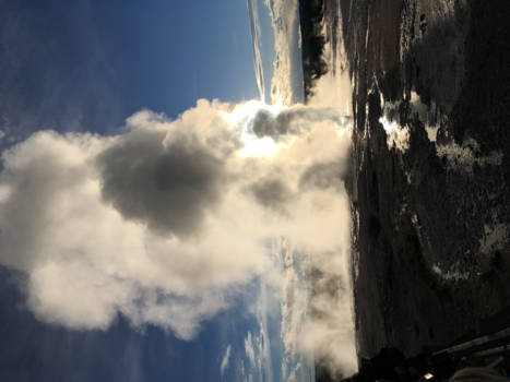 Verenigde Staten - Geijser bij ondergaande zon