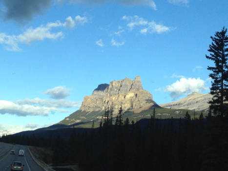 Canada - Glowing mountain.