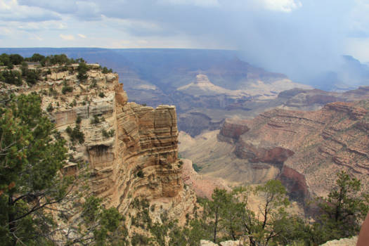 Grand Canyon - Opkomende storm bij de Grand Canyon!