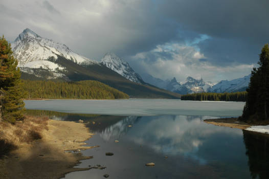 Vancouver Island - Malign Lake, Jasper, Alberta, Canada - Schoonheid in al zijn eenvoud