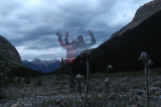 Jasper National Park - Zelfportret zonder het uitzicht te verstoren