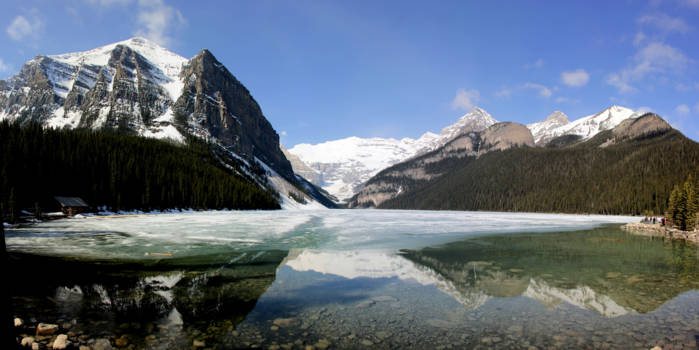 Jasper National Park - Lake Louise panorama spiegeltje