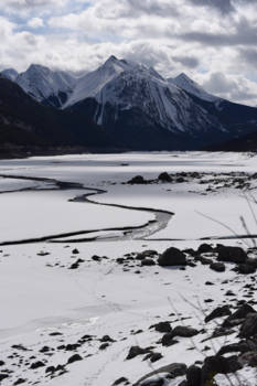 Canada - Prachtige sneeuw-water-weg