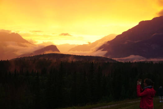 Edmonton - Sunset found by car