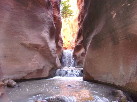 Verenigde Staten - Kanarra Creek falls, nabij Cedar City, Utah