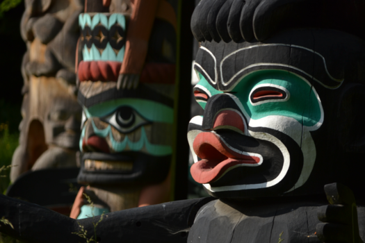 Canada - Totem poles in Stanley Park, Vancouver