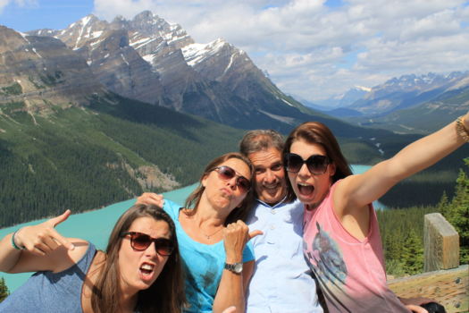 Banff National Park - Crazy family visiting the Canadian Rocky Mountains... Is it the air??