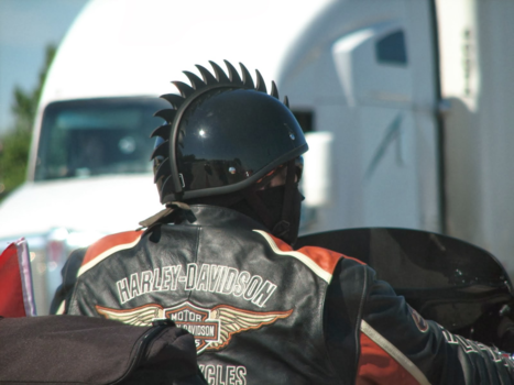 Canada - Leuke helm bij Alberta (motorrijder)