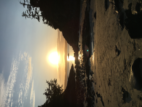 Canada - Beautiful sunset Tofino beach