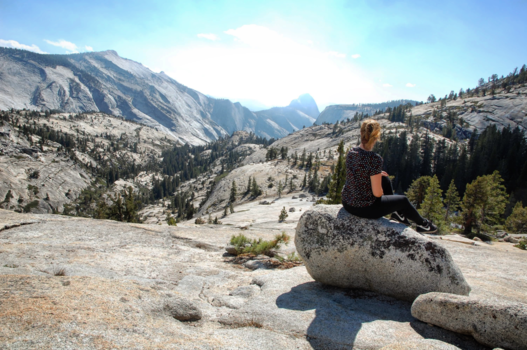 Verenigde Staten - Yosemite - we hadden dit uitzichtpunt helemaal voor onszelf