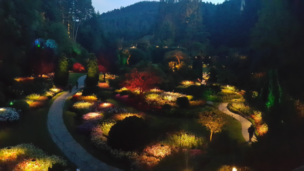 Canada - Butchert Garden at night