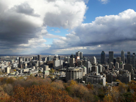 Montréal - A view over the city from Mont Royal