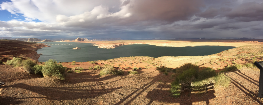 Verenigde Staten - Zon en wolken bij Lake Powell