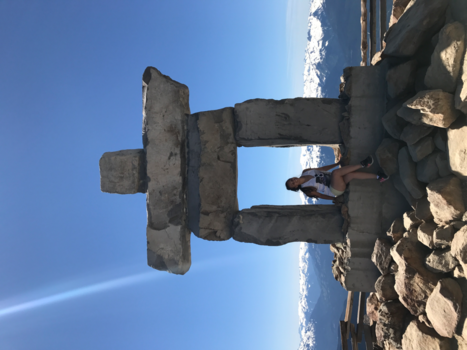 Whistler Mountain - Op de top van Whistler Mountain met de Inukshuk