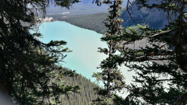 Lake Louise - Lake Louise vanaf de hike route
