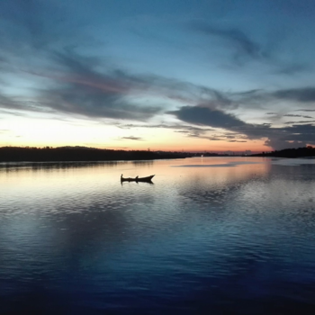Canada - The fisherman and the sunset