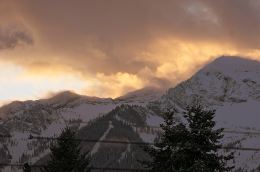 Canada - Fernie, view at the Rocky Mountains