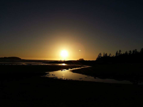 Tofino - Zonsondergang @ long beach