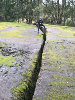 Rondreis West-Canada - Scheur in de aarde tgv aardbeving
