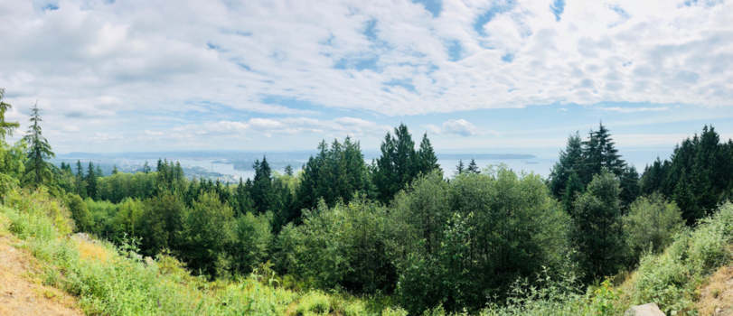 Vancouver - Uitzicht vanaf Cypress Mountain met Vancouver op de achtergrond