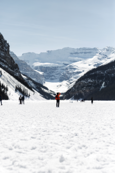 Lake Louise - Frozen Lake Louise