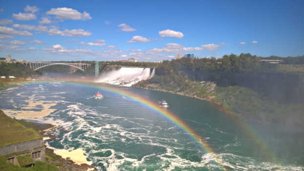 Niagara Falls - Rainbow above the Niagra Falls