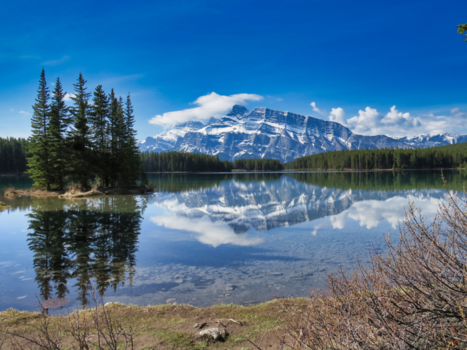 Rondreis West-Canada - Banff Lake Minnewanka