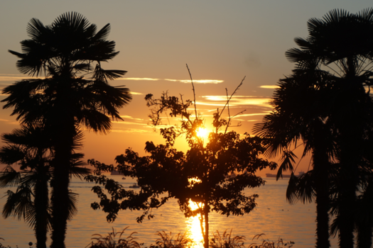 Vancouver - Zonsondergang Vancouver, Canada.